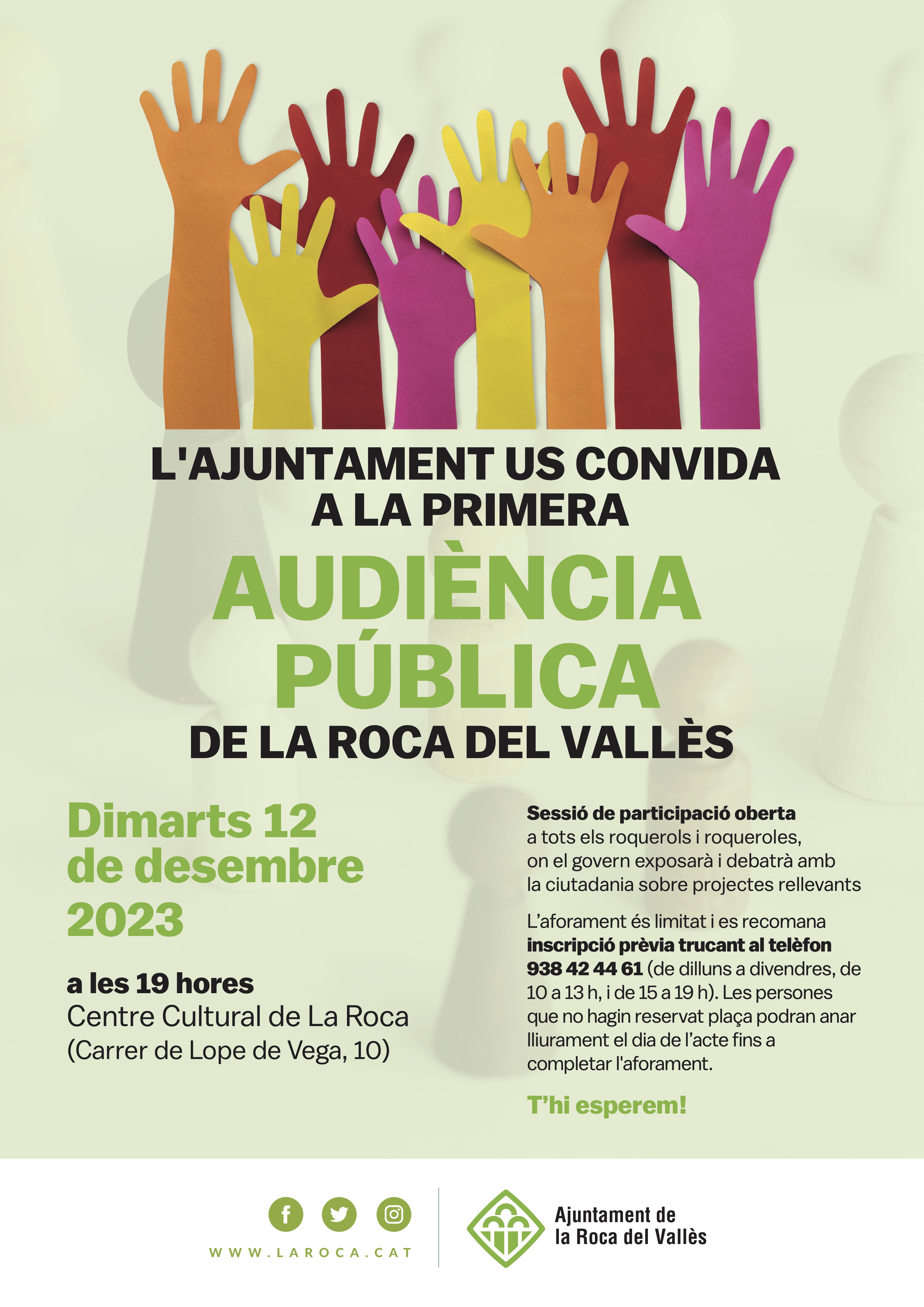Aquest dimarts se celebra la primera audiència pública de la Roca del Vallès