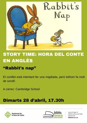 Story Time: hora del conte en angl&egrave;s per a infants