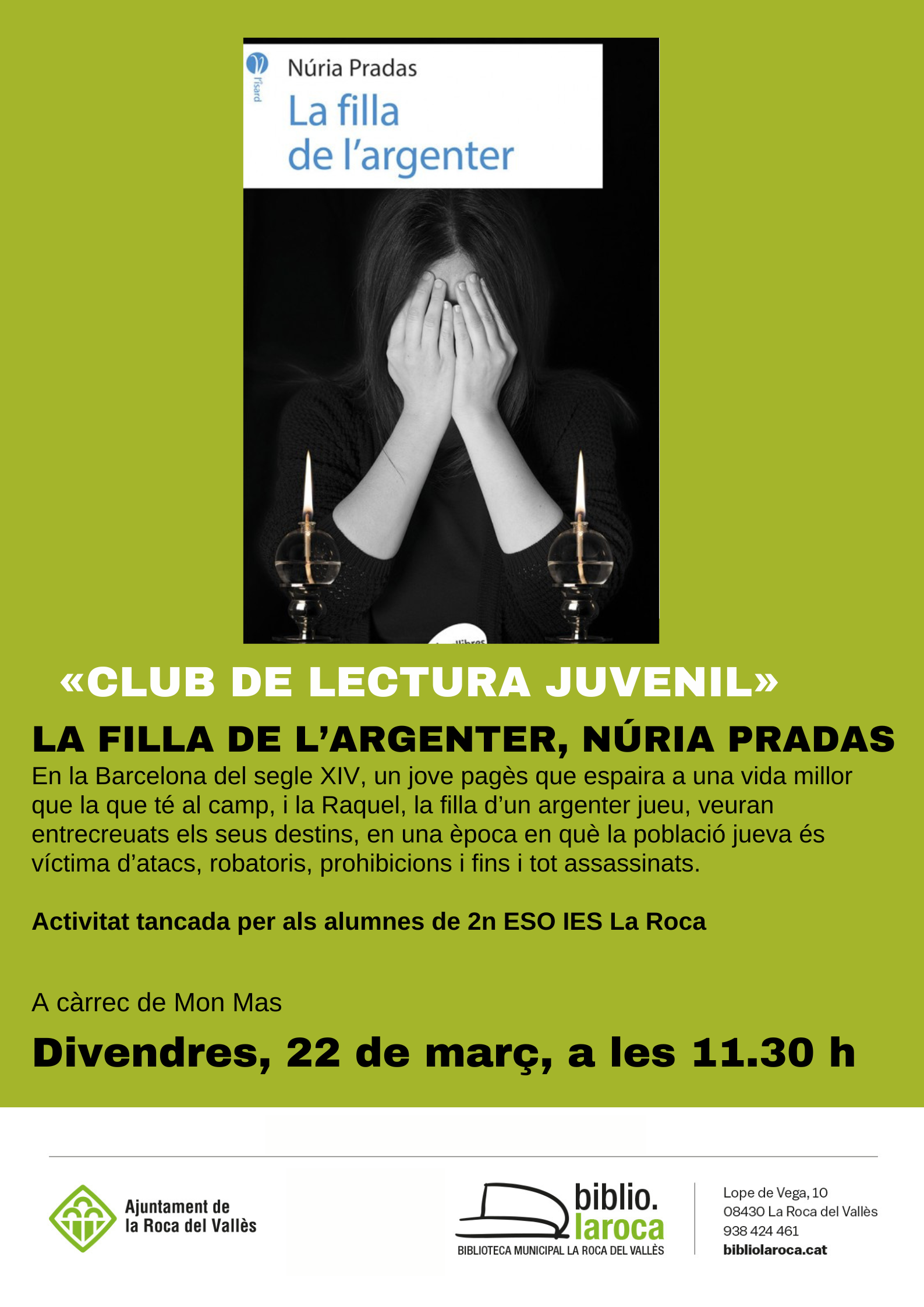 Club de lectura juvenil: "La filla de l'argenter"
