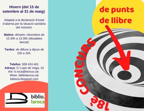 18 è Concurs de Punts de Llibre: data límit d'entrega dels vostres punts a la Biblioteca