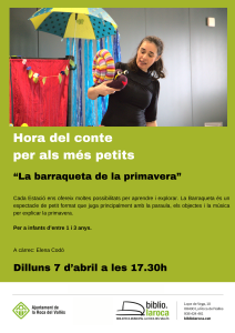 Hora del conte  per als més petits
