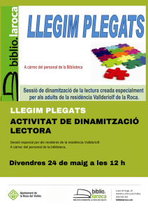 Activitat de dinamització lectora: 