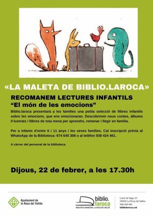 La maleta de Biblio.laroca:Recomanem lectures infantils