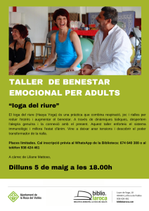 Taller de benestar emocional per adults