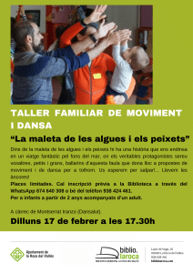Taller familiar de moviment i dansa