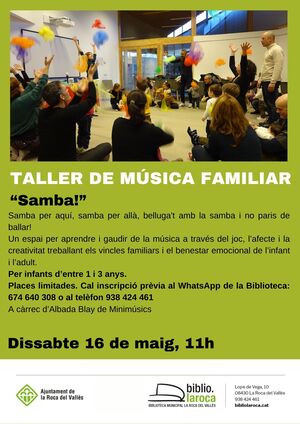 Taller de m&uacute;sica familiar: 