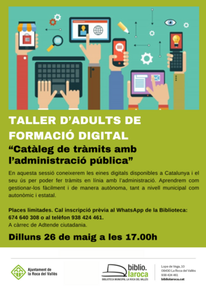Taller d'adults de formació digital