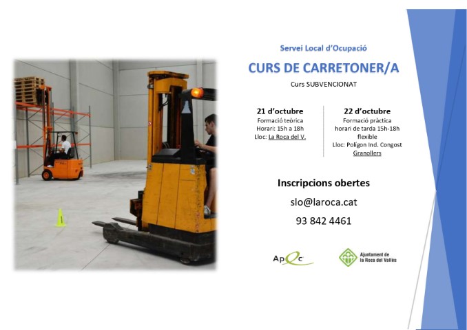 Curs: Carreter/a (formació pràctica)