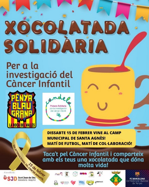 Xocolatada solidària per a la investigació del càncer infantil