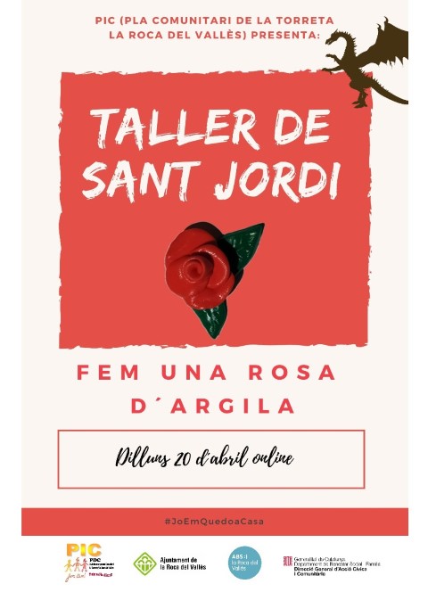 ACTIVITAT ONLINE: Taller de Sant Jordi: ROSES D'ARGILA