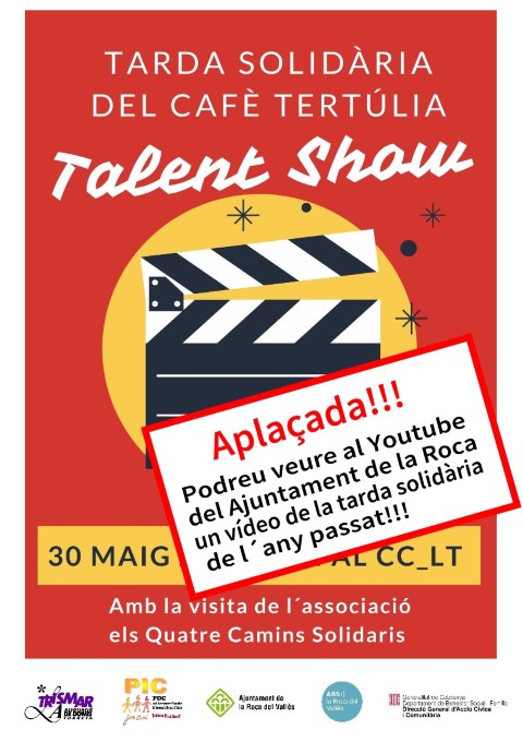 ACTIVITAT ONLINE: Tarda solidària del cafè tertúlia: Talent Show