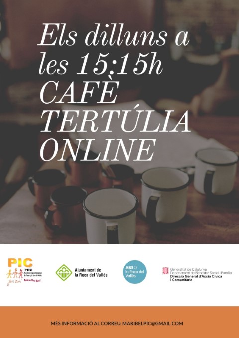 ACTIVITAT ONLINE- Cafè tertúlia: 