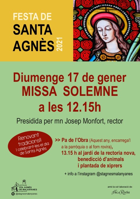 Missa solemme a la parròquia de Santa Agnès 