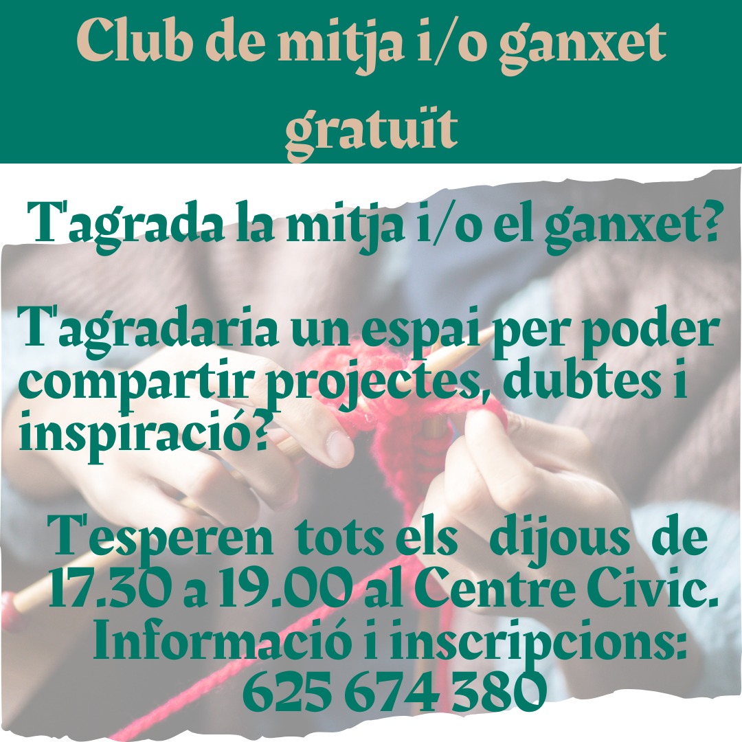 Club de mitja i/o ganxet