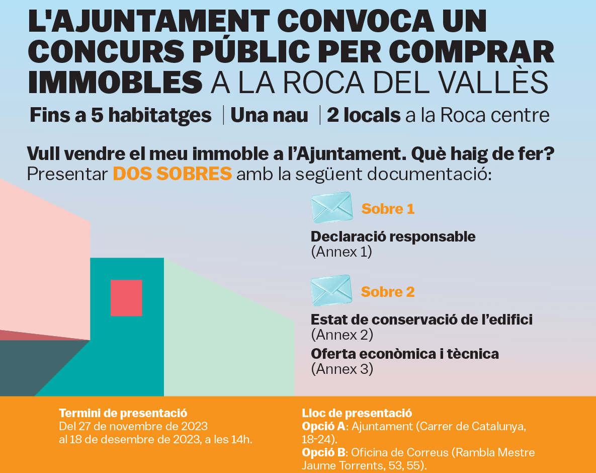 Concurs públic per comprar immobles