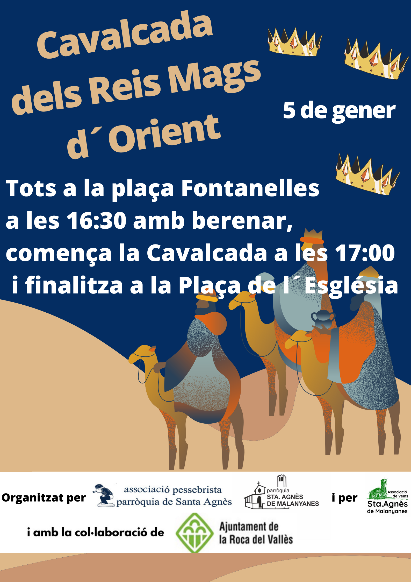 Cavalcada de Reis a Santa Agnès de Malanyanes