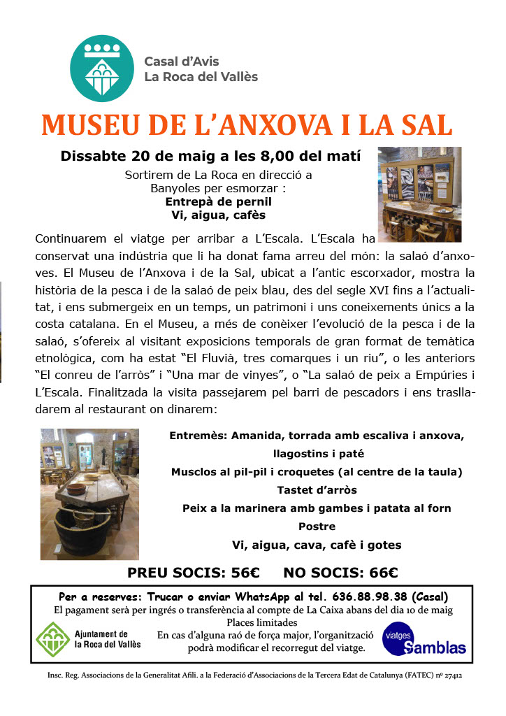 Visita al Museu de l'Anxova i la Sal