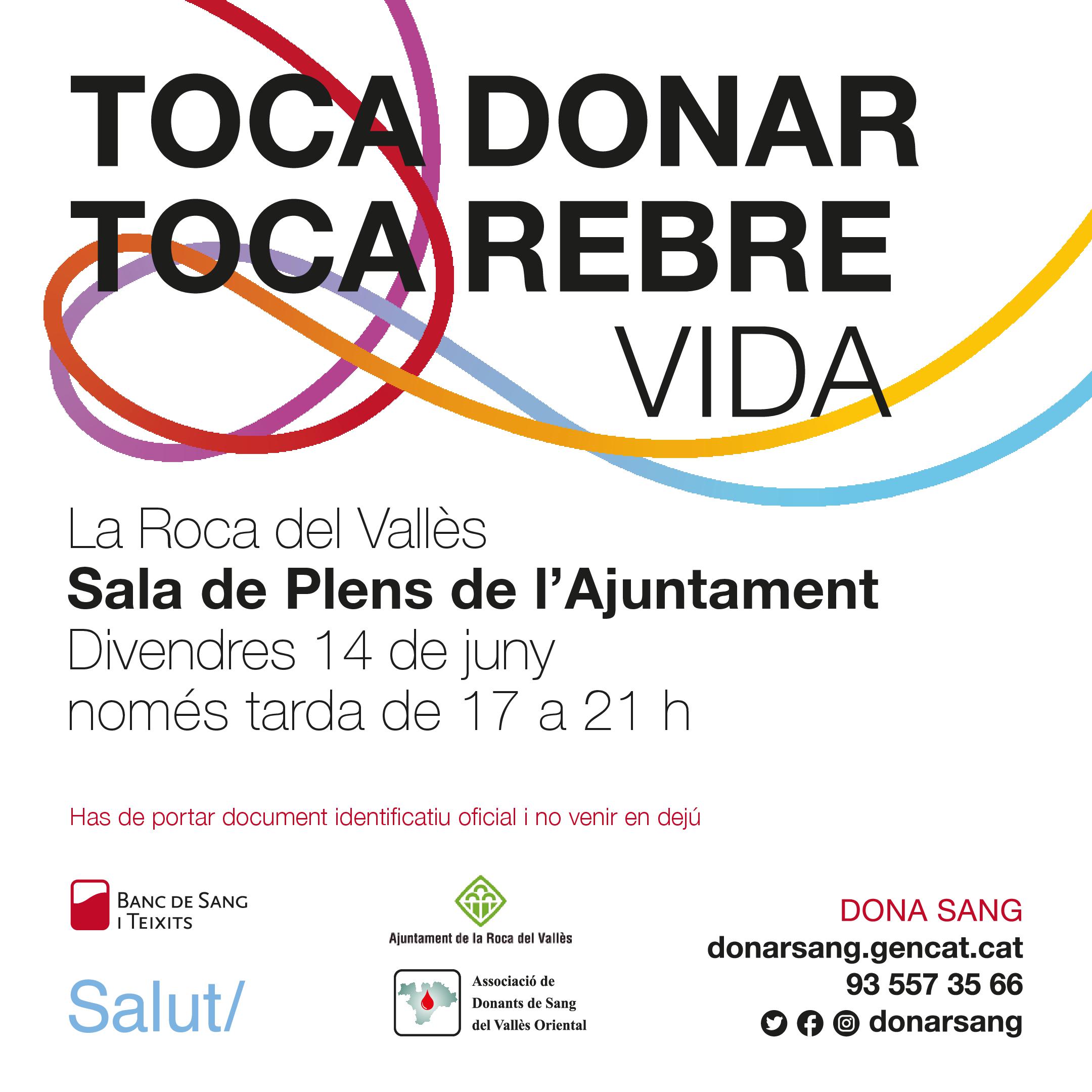 Vine a donar sang a l'Ajuntament