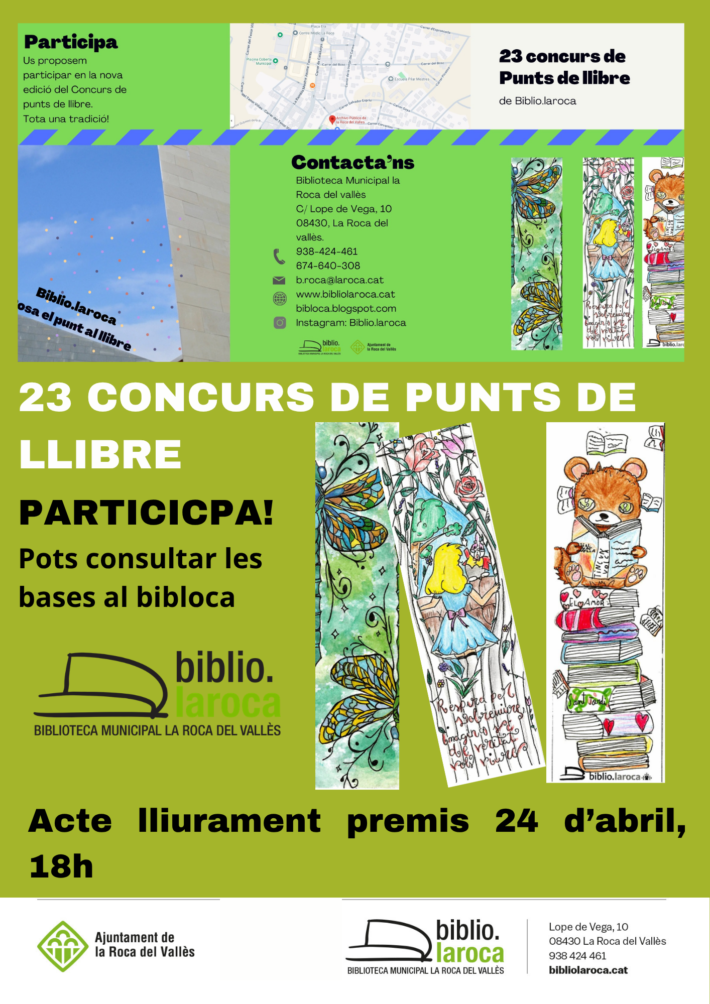23è CONCURS DE PUNTS DE LLIBRE DE LA BIBLIOTECA