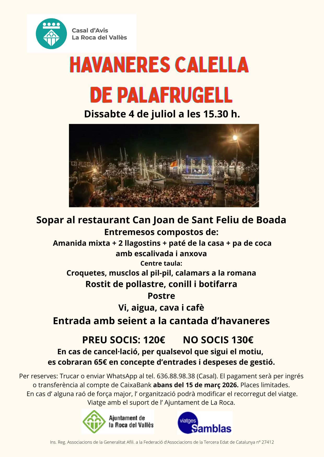 Sortida - Havaneres Calella de Palafrugell