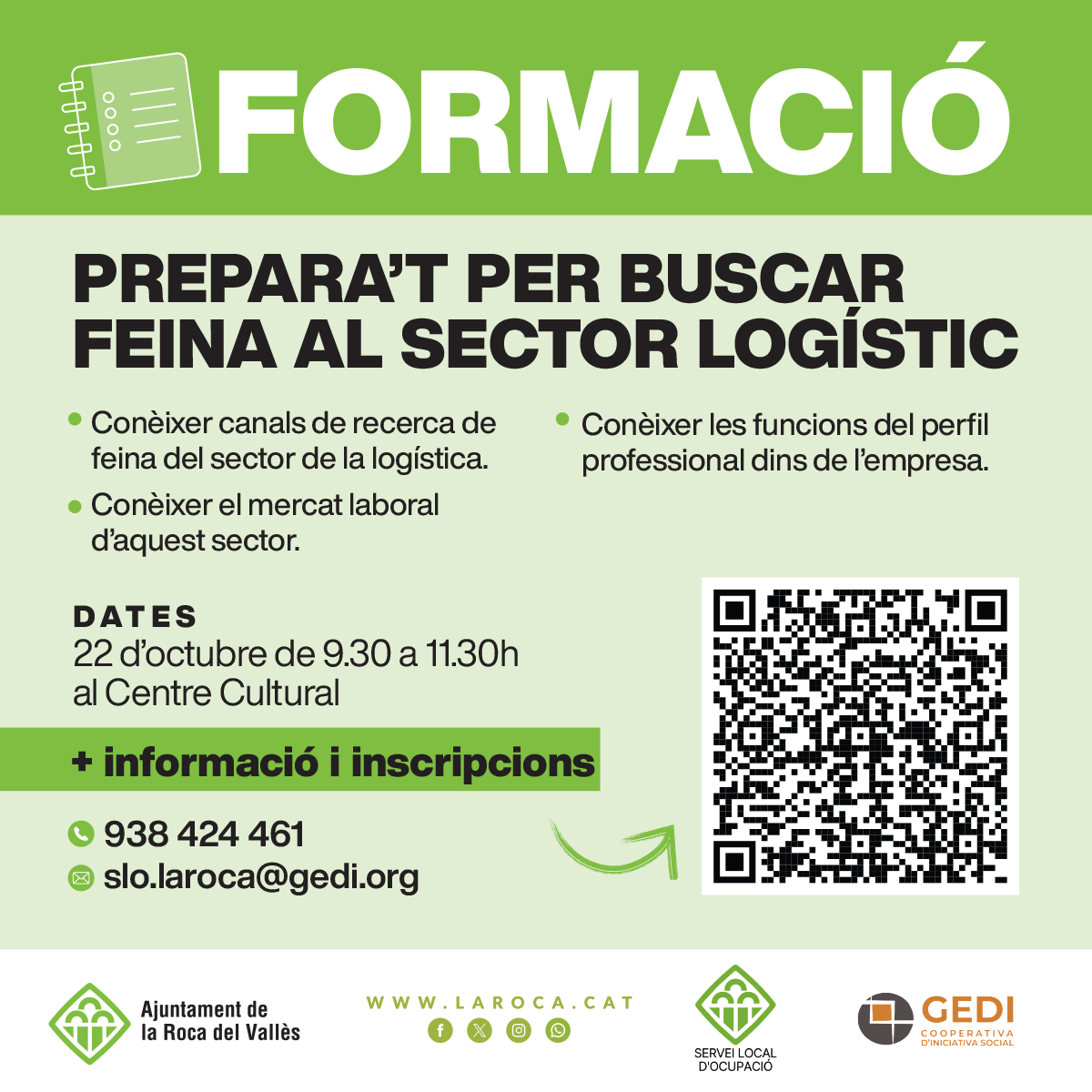 FORMACI&Oacute;: Prepara't per buscar feina al sector log&iacute;stic