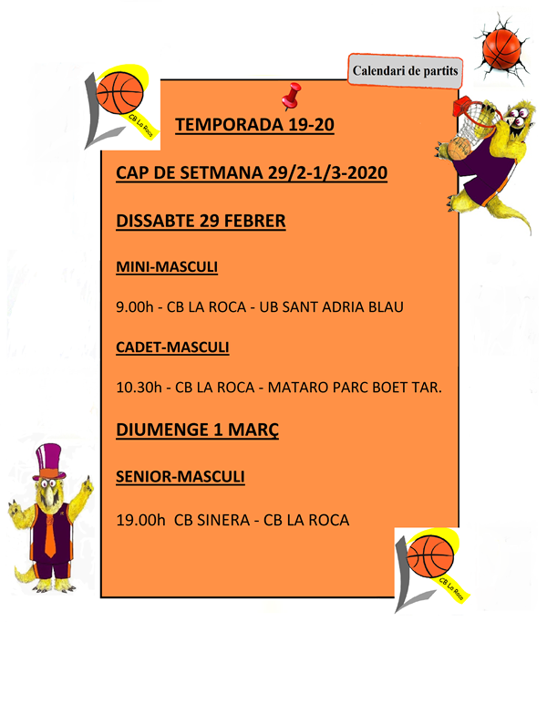 Jornada partits BÀSQUET LA ROCA