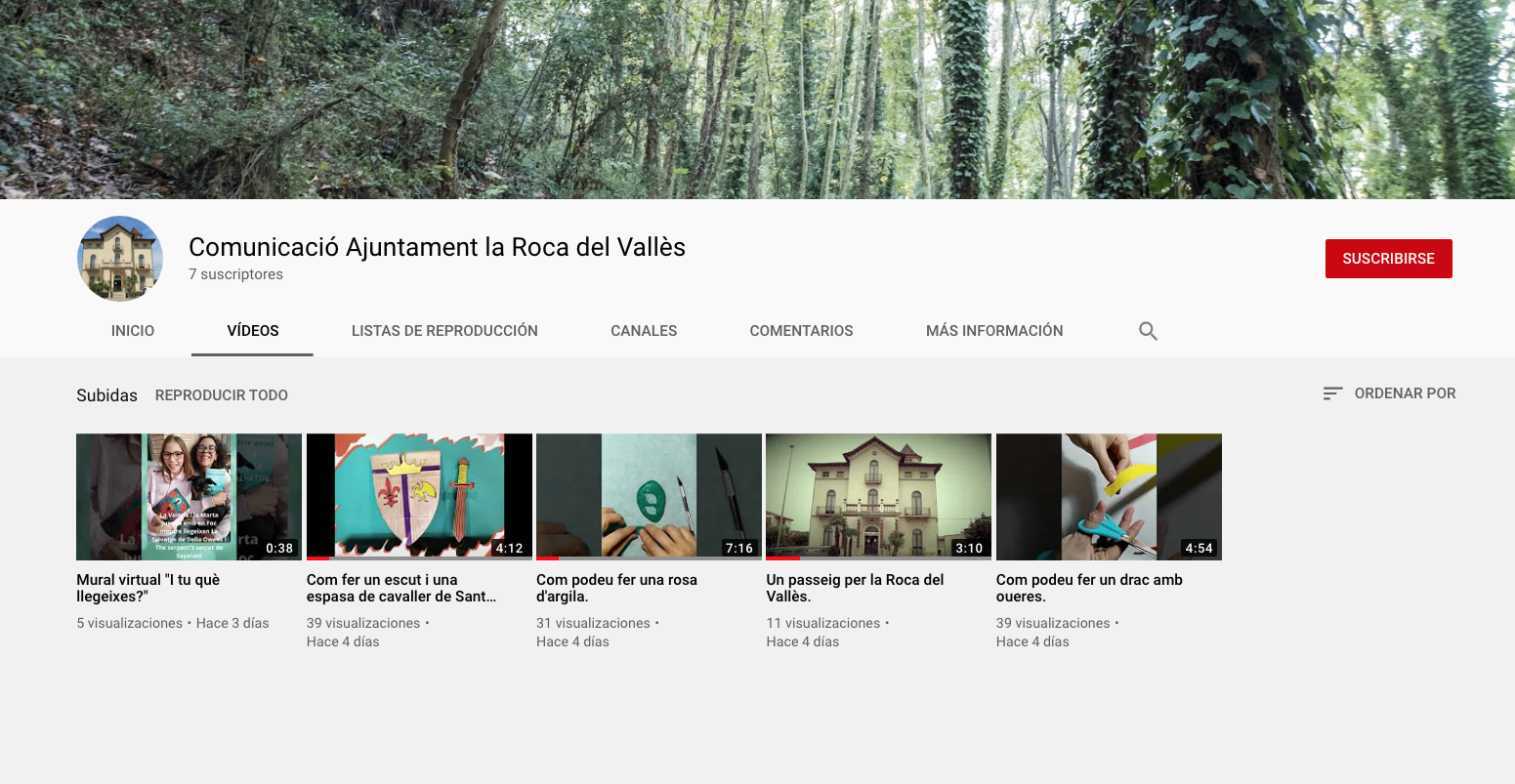 El nou canal de Youtube