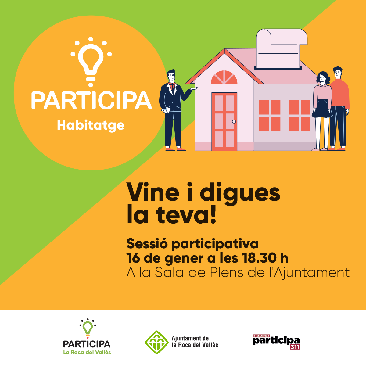 L'Ajuntament convida la ciutadania a participar per definir les polítiques d'habitatge pels propers anys