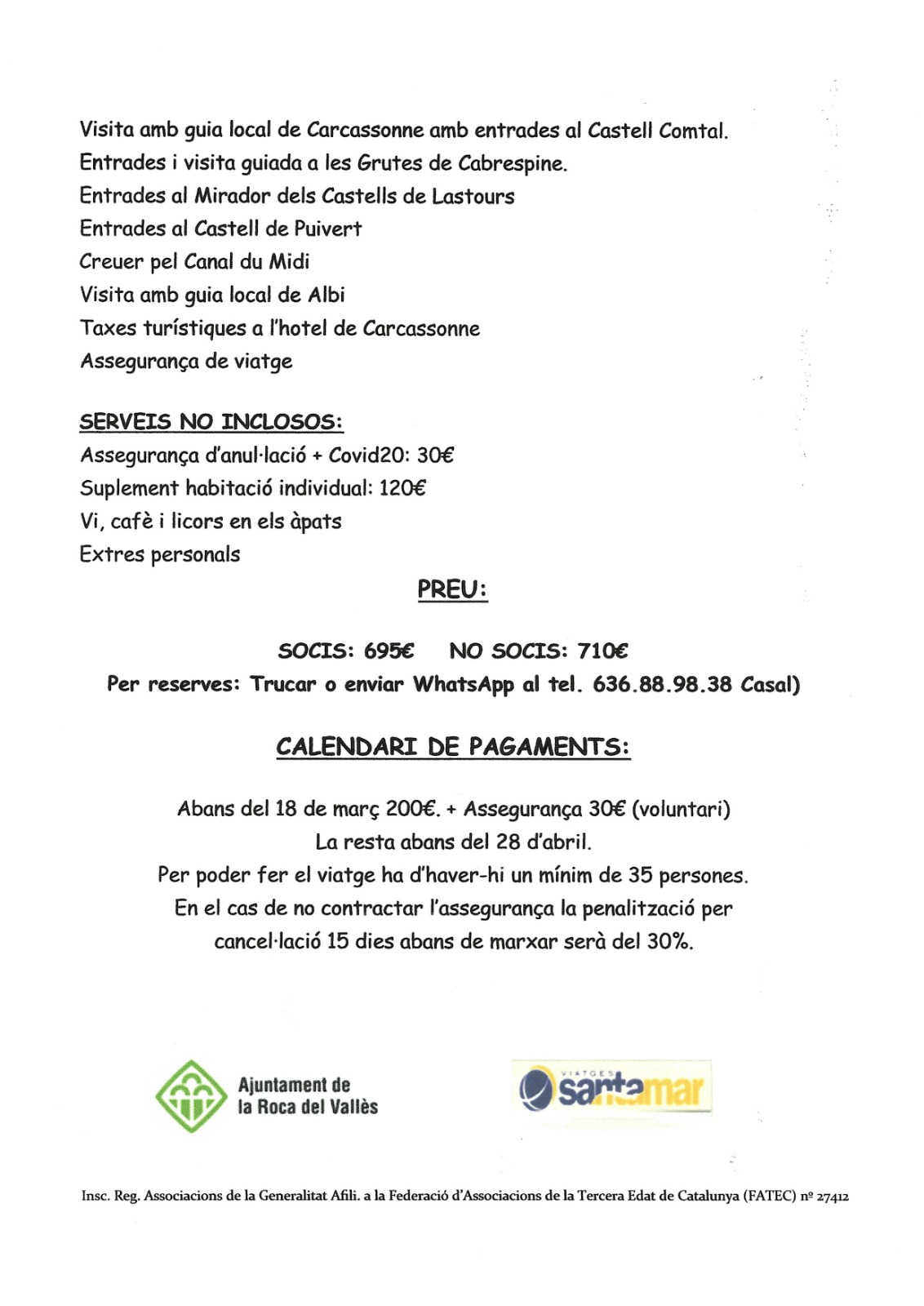 Informació de la ruta