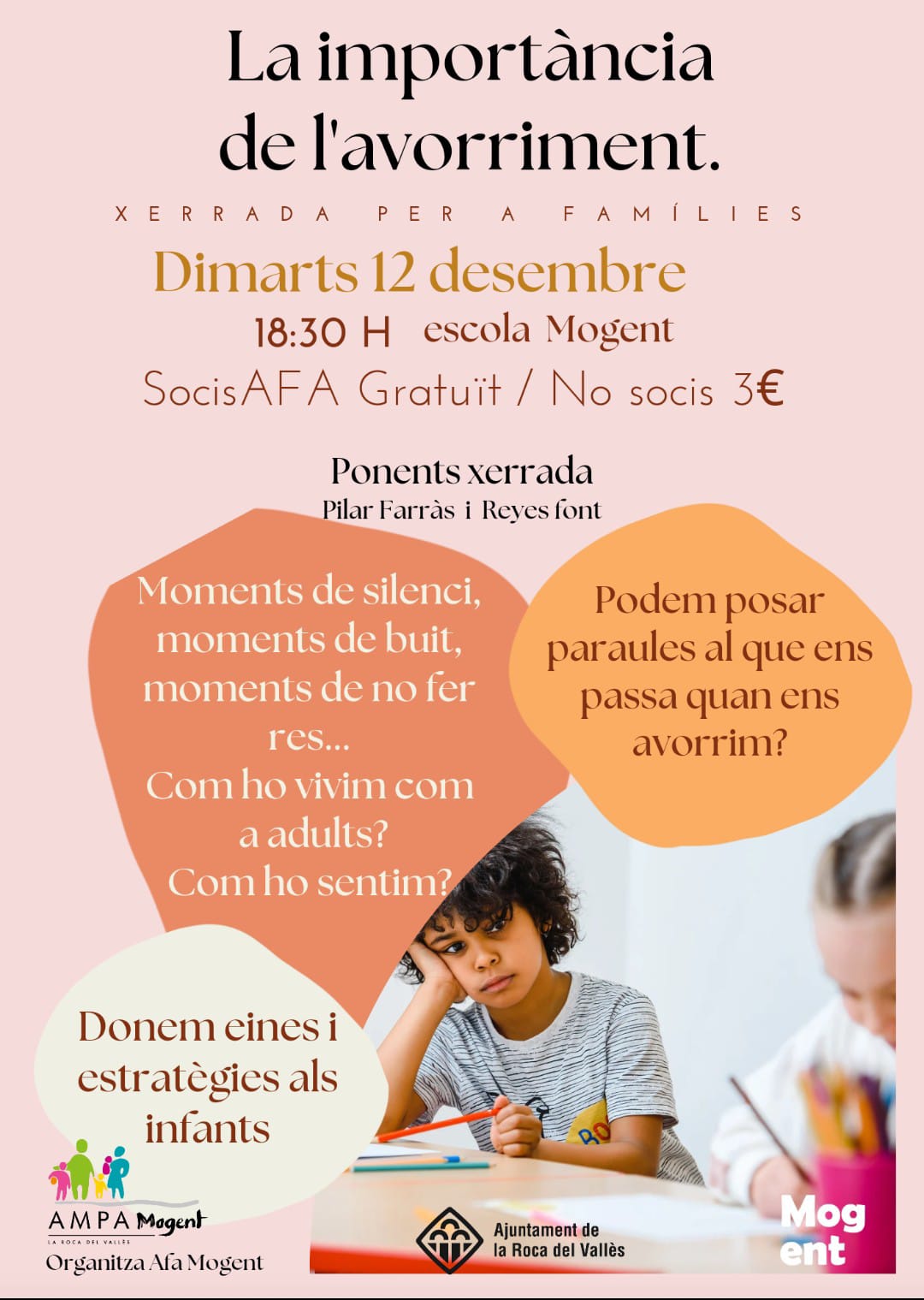 Xerrada per a famílies: la importància de l'avorriment