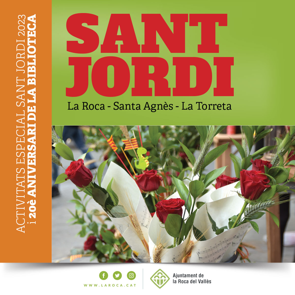 Viu la diada de Sant Jordi a la Roca del Vallès