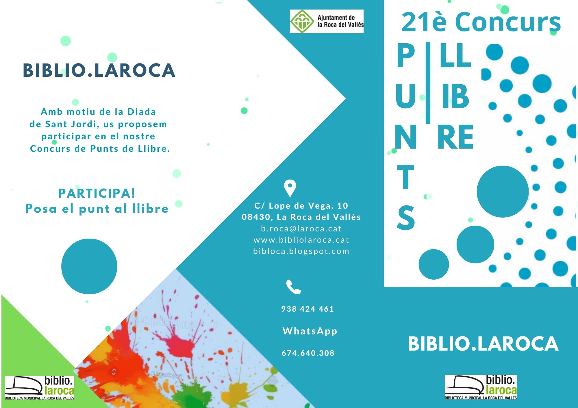 Mostra el teu talent artístic i participa en la 21a edició del Concurs de Punts de Llibre de la Biblioteca!