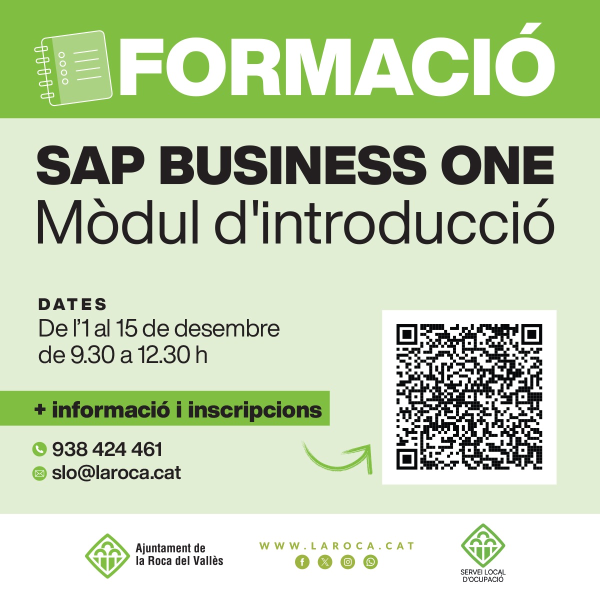 Formació: SAP business one (mòdul d'introducció)