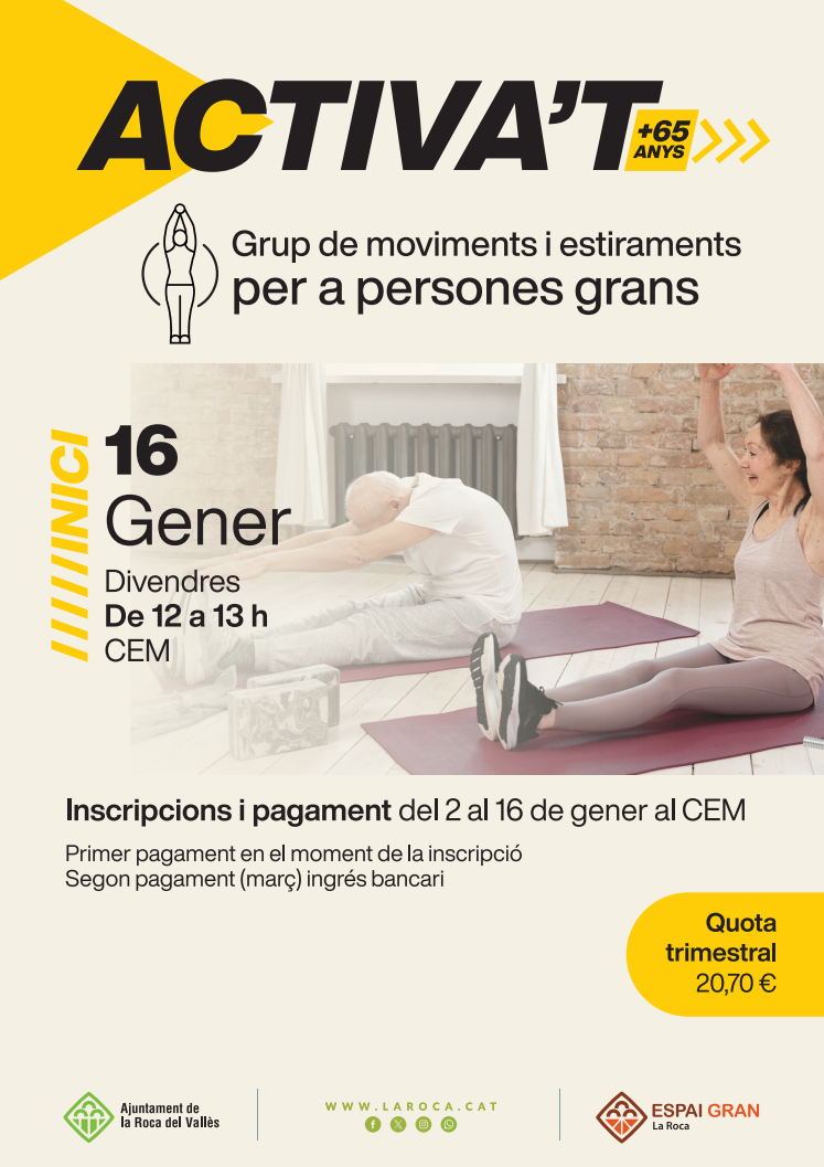 Inici de la proposta 'Activa't +65 anys'