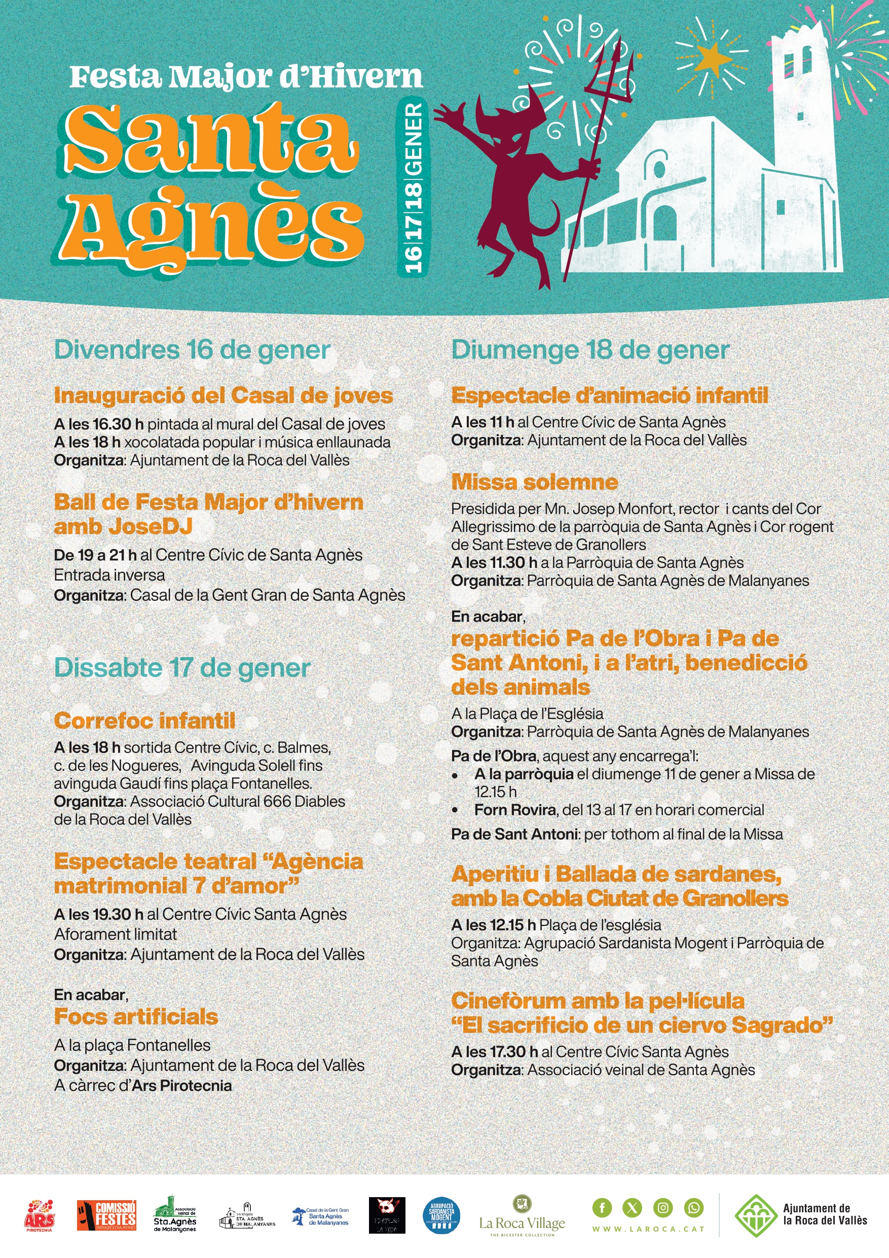 Santa Agnès es prepara per viure la Festa Major d'Hivern 2026