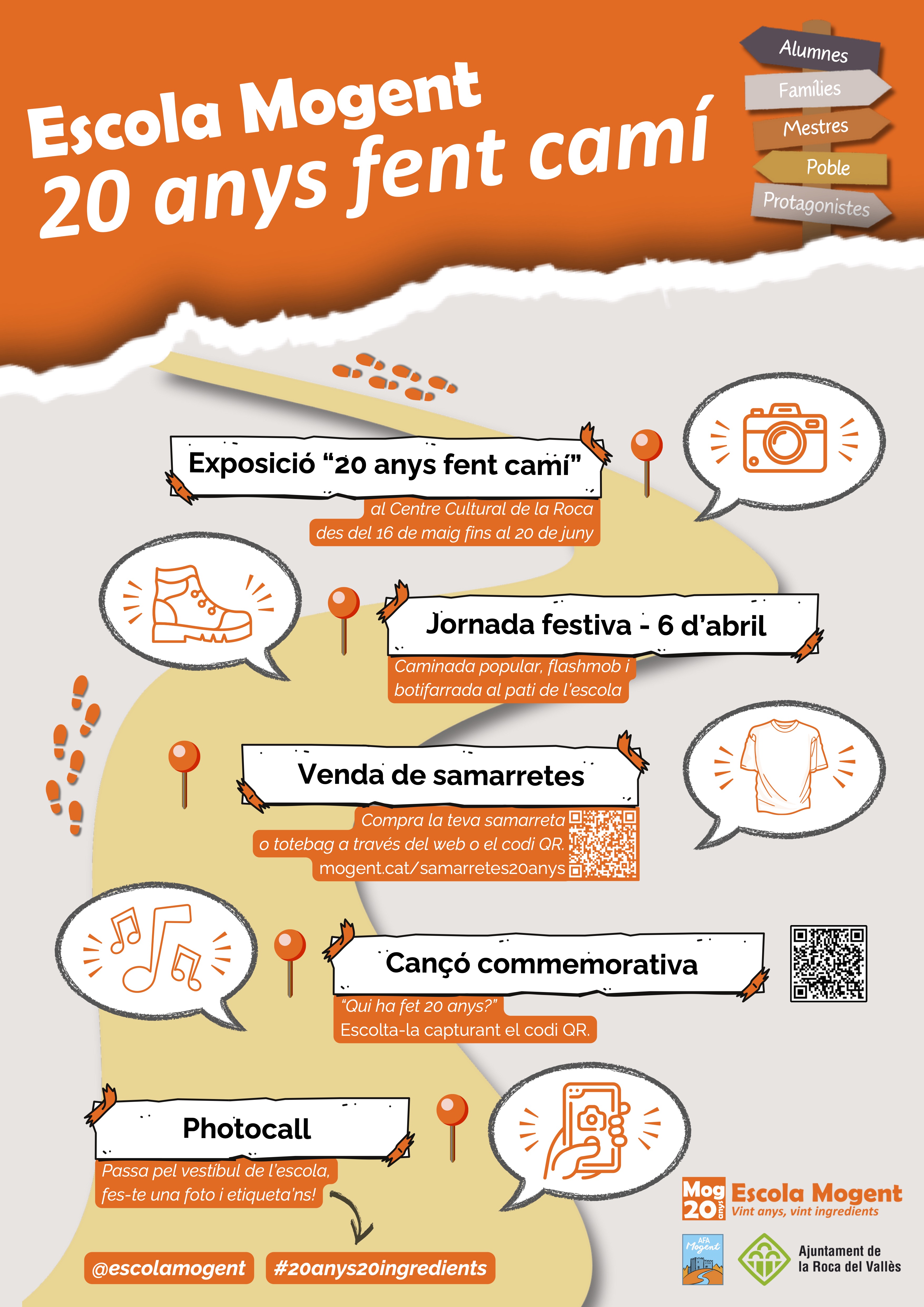 Exposició 20 anys Fent Camí (Escola Mogent)