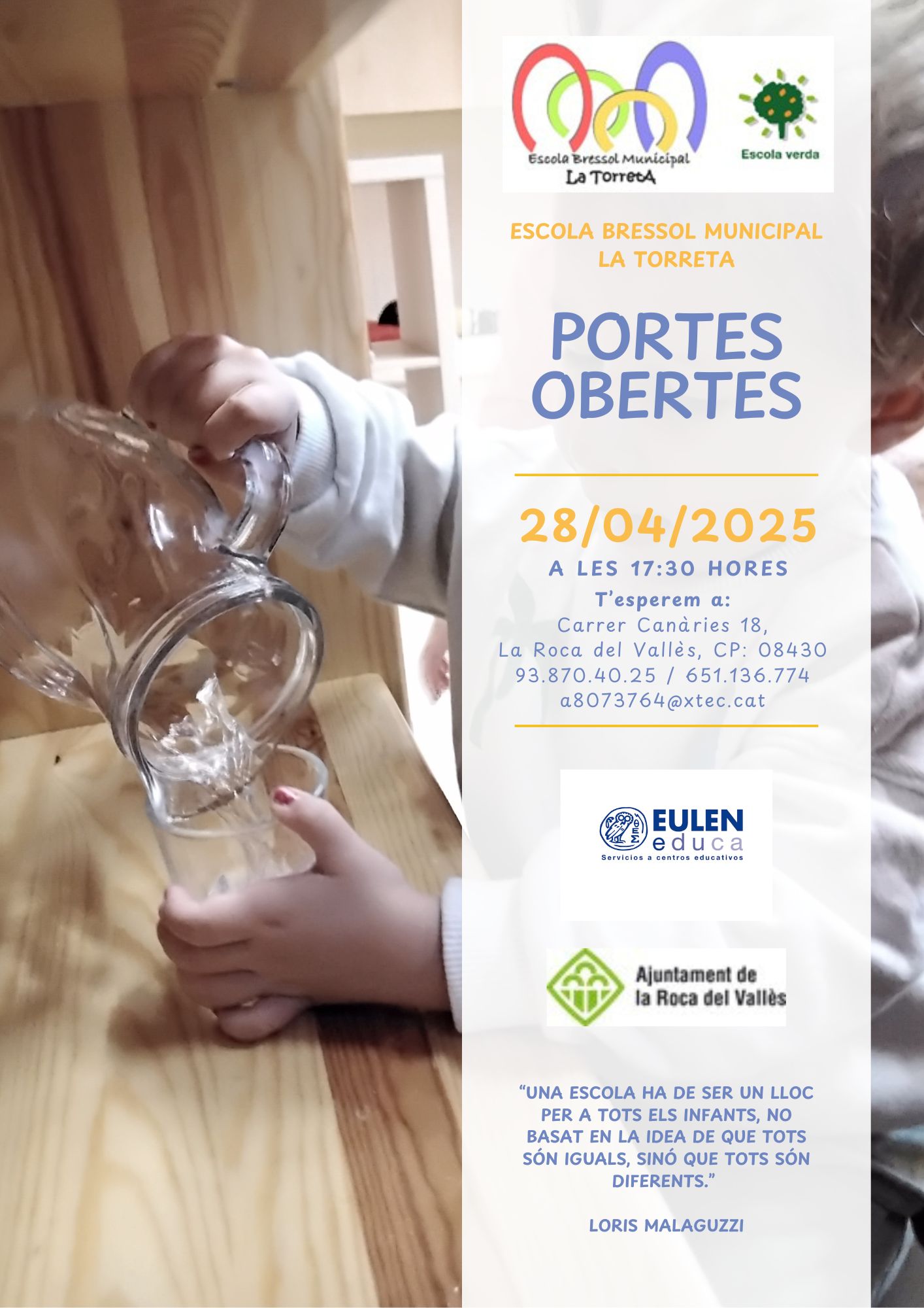 Les escoles bressol municipals obren les seves portes abans de la preinscripció