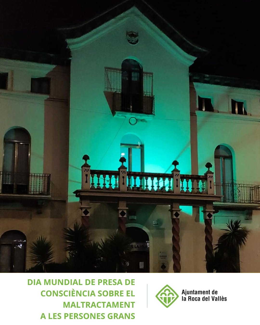 La Roca del Vallès commemora el Dia Mundial de la Presa de Consciència sobre l'Abús i el Maltractament a les Persones Grans