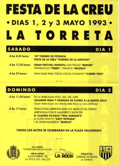 Festa de la Creu 1,2 i 3 maig 1992