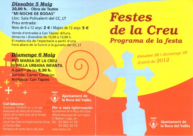 Festes de la Creu 28 i 29 abril 2012